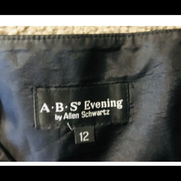 A.B.S Evening by Allen Schwartz Dress size 12 Formal party cocktails Strapless - Picture 12 of 13